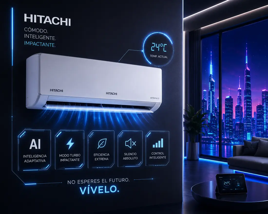 Aire acondicionado Hitachi — códigos de error, averías y servicio técnico Don SAT en Madrid y Guadalajara