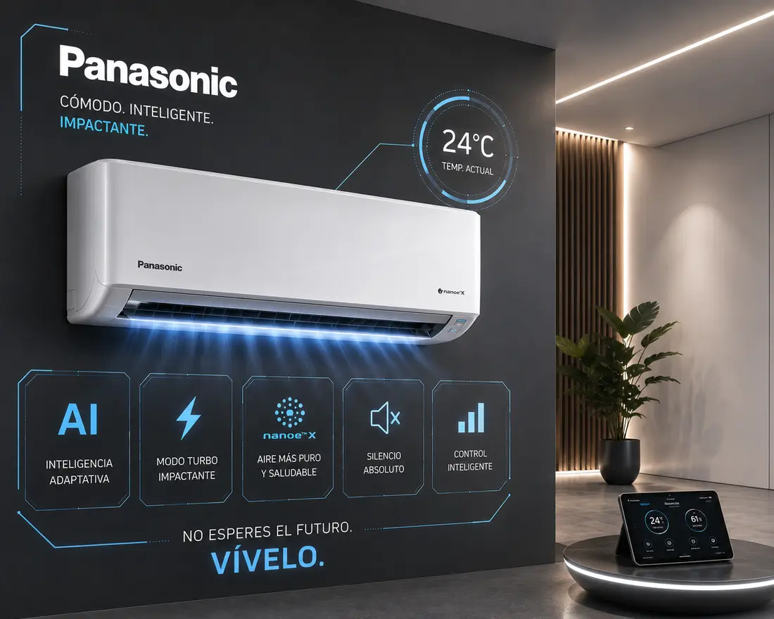 Aire acondicionado Panasonic — códigos de error, averías y servicio técnico Don SAT en Madrid y Guadalajara
