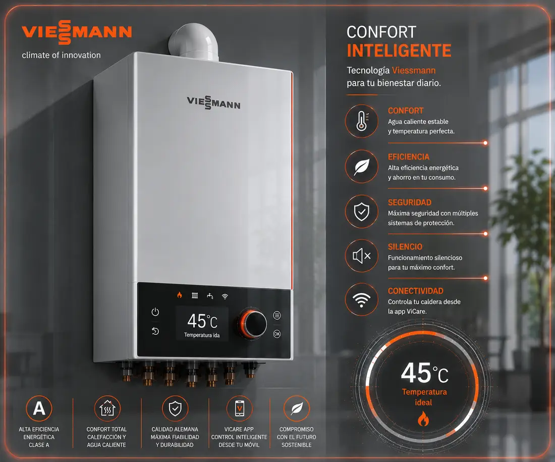 Caldera Viessmann — códigos de error, averías y servicio técnico Don SAT en Madrid y Guadalajara
