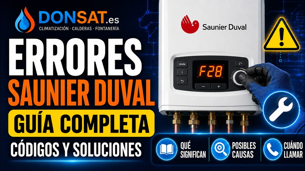 Errores Saunier Duval: guía completa de códigos y soluciones