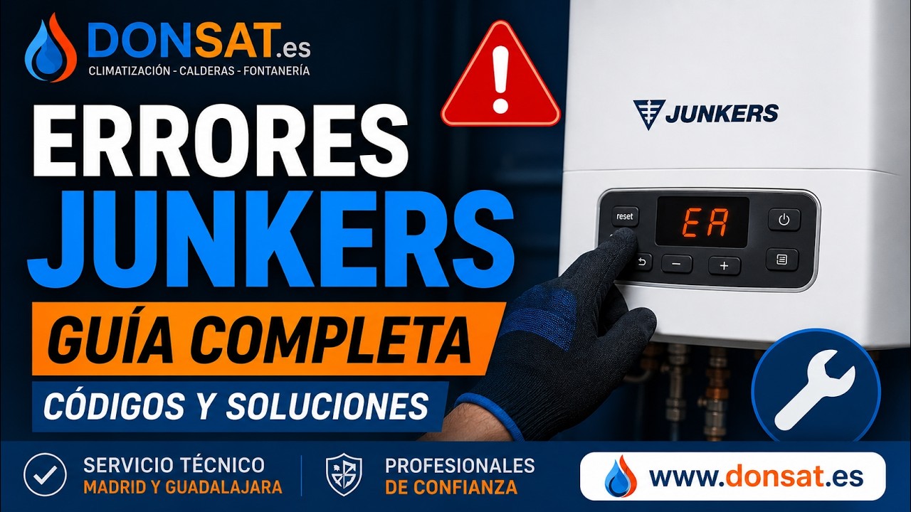 Códigos de error Junkers: guía completa para calderas