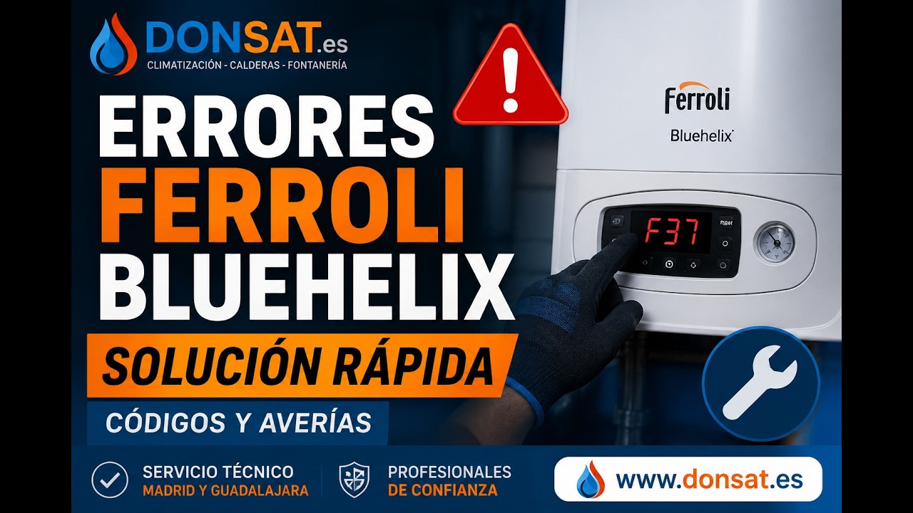 Errores Ferroli BlueHelix: causas y soluciones