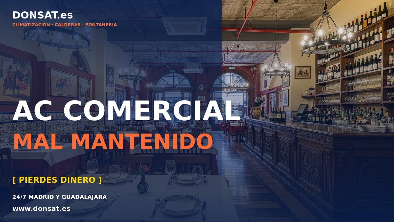 Aire acondicionado mal mantenido = pérdidas para tu negocio