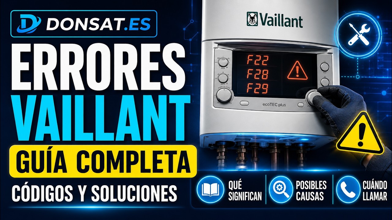 Códigos de error Vaillant: guía completa para calderas