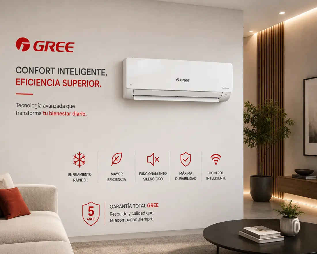 Aire acondicionado Gree — códigos de error, averías y servicio técnico Don SAT en Madrid y Guadalajara